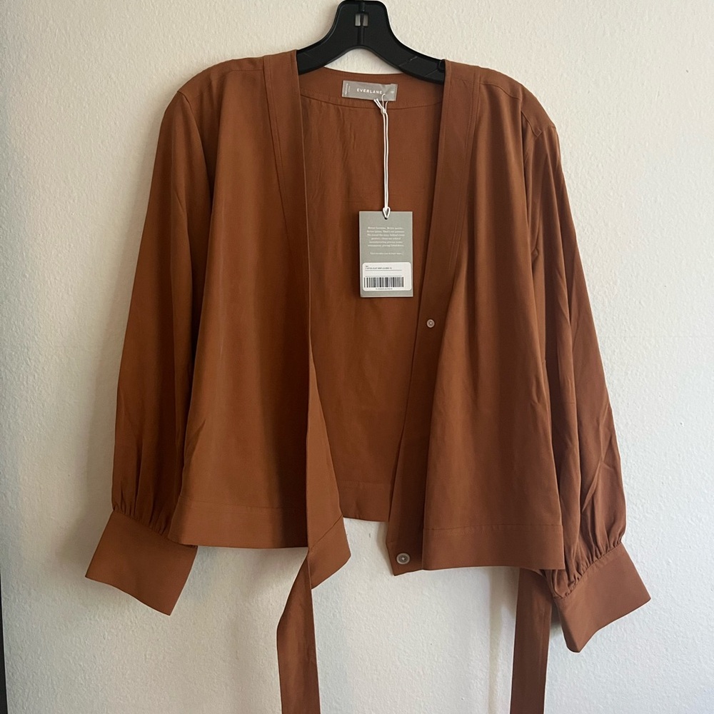 Everlane | Washable Silk Wrap Top - Picture 7 of 10